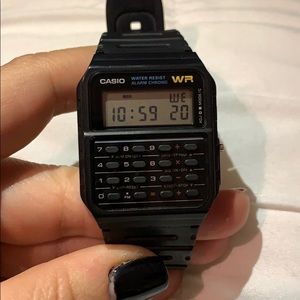 Unisex Digital Calculator Black Resin Casio
